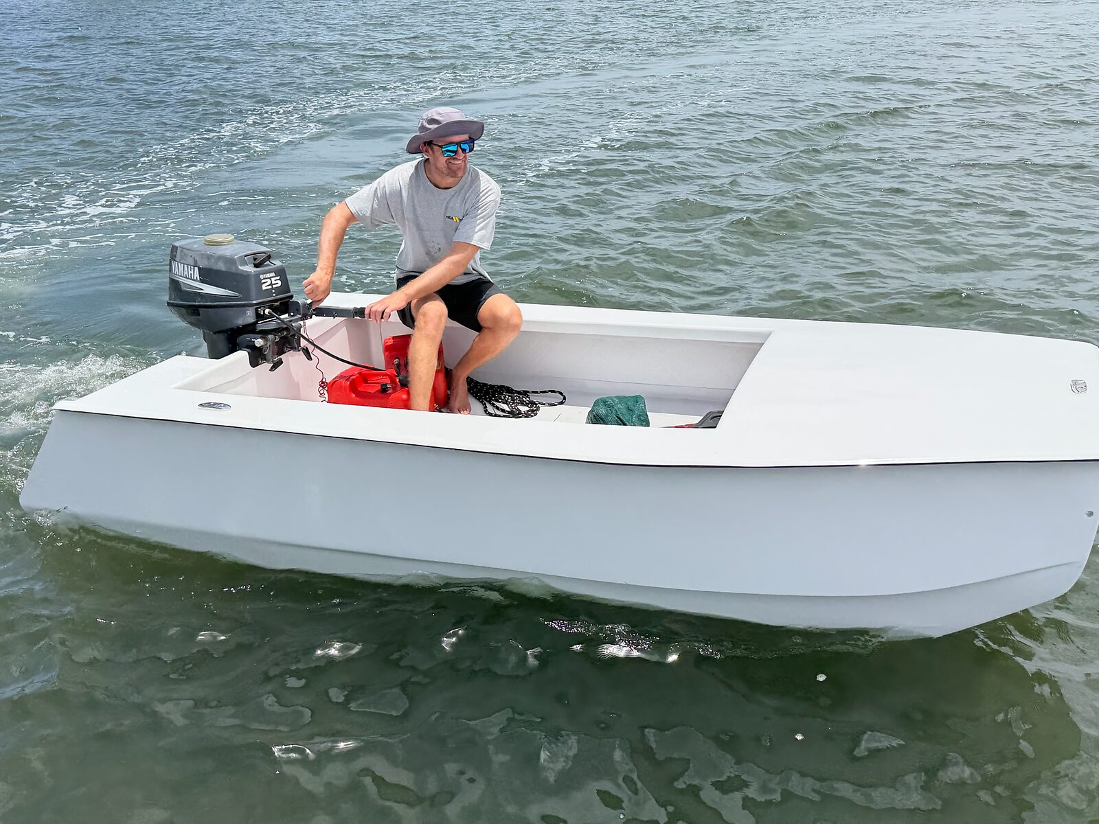 Cape Cat 115 running on the bay